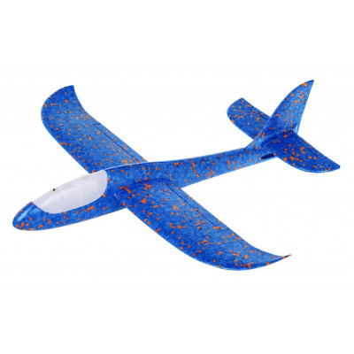 Polystyrénové lietadielko so svetlami modré 